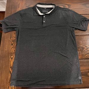 Free Fly Polo Shirt Adult Size XL Gray Bamboo Spandex Casual Environmental Mens